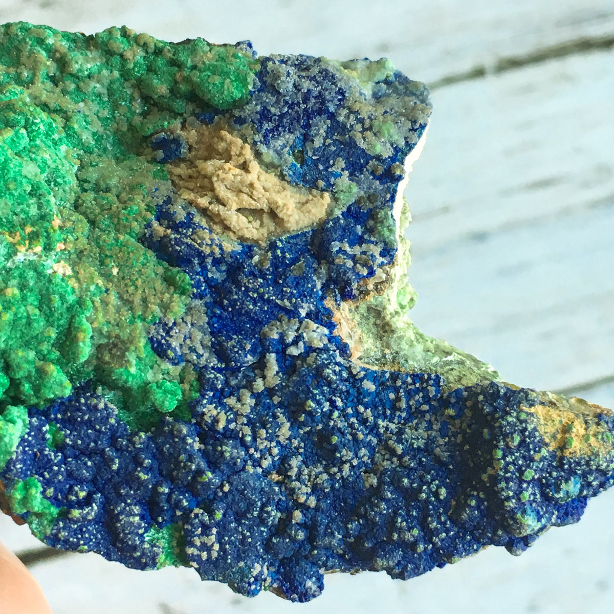 Azurite w Malachite Galena 2.8