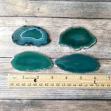 Green Agate Place Cards 2.5"-3.75" Blank Geode Wedding Crystals Placecards Bulk Agate Slices Wholesale Geodes
