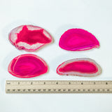 Pink Agate Place Cards 2.5"-3.75" Blank Geode Wedding Crystals Placecards Bulk Agate Slices Wholesale Geodes