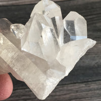 Clear Quartz Cluster: 2.9 oz (82 g); 2.85" Long; A+ Quality Rough Raw Mineral