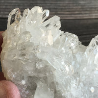 Clear Quartz Cluster: 3.5 oz (100 g); 3.35" Long; A+ Quality Rough Raw Mineral