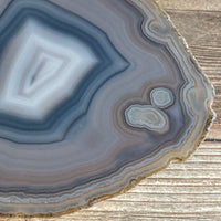 Large Natural Agate Slice - Approx 4.65" Long - Large Agate Slice