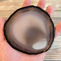 Large Natural Agate Slice - Approx 4.45" Long - Large Agate Slice