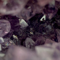 Amethyst Geode Raw Crystal: 2 lb 12.8 oz (1.27 kg) Polished Face, 5.25 in Long