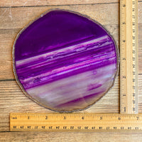 Extra Large Purple Agate Slice - Approx 6.0" Long - Large Agate Slice