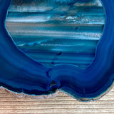 Large Blue Agate Slice - Approx 5.1" Long - Large Agate Slice