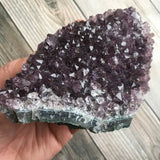 Amethyst Crystal Cluster: 15.5 oz (440 g), A+ Quality, Stone Mineral