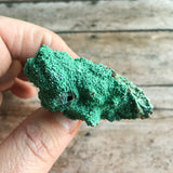 Malachite: 2.25" Long, 2.6 oz (74g) Raw Mineral Stone Rough