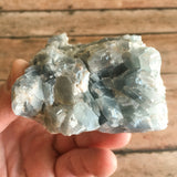 Calcite (Tri-Color / Rainbow): 3.8" Long, 1 lb 0.6 oz (468 g) Rough Mineral Mexican Raw Stone