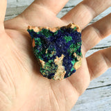 Azurite w/ Malachite: 1.75" Long, 1.9oz (52g) Unpolished Raw Rough Mineral