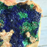 Azurite w/ Malachite: 1.75" Long, 1.9oz (52g) Unpolished Raw Rough Mineral