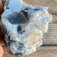 Calcite (Blue): 3.5" Long, 10.9 oz (310 g) Rough Mineral Mexican Raw Natural Stone