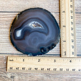 Natural Agate Slice (Approx 3.3" Long) w/ Crystal Geode Center DISCOUNTED CHIPPED