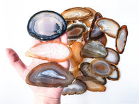 Natural Agate Place Cards 2.5"- 3.75" Blank Geode Wedding Crystals Placecards Bulk Agate Slices Wholesale Geodes